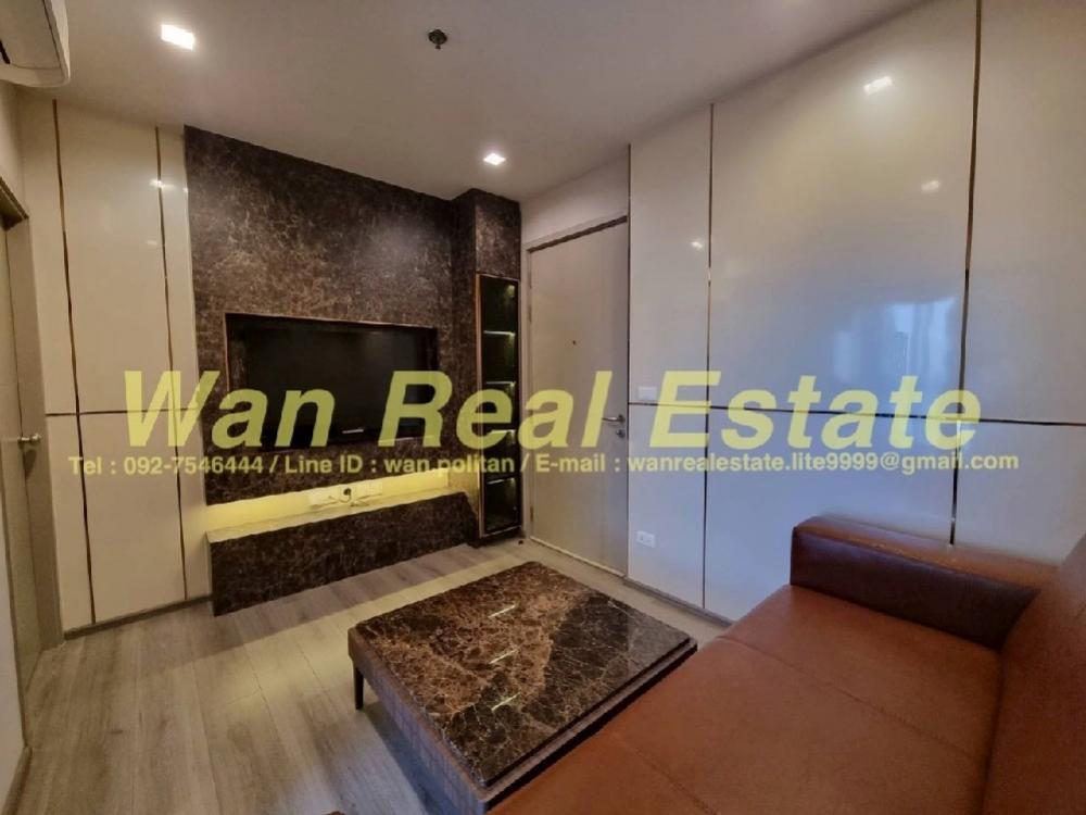 For RentCondoRattanathibet, Sanambinna : For rent Politan Aqua, 24th floor, size 30 sq m., river view, beautifully decorated (built-in), new room, never rented before