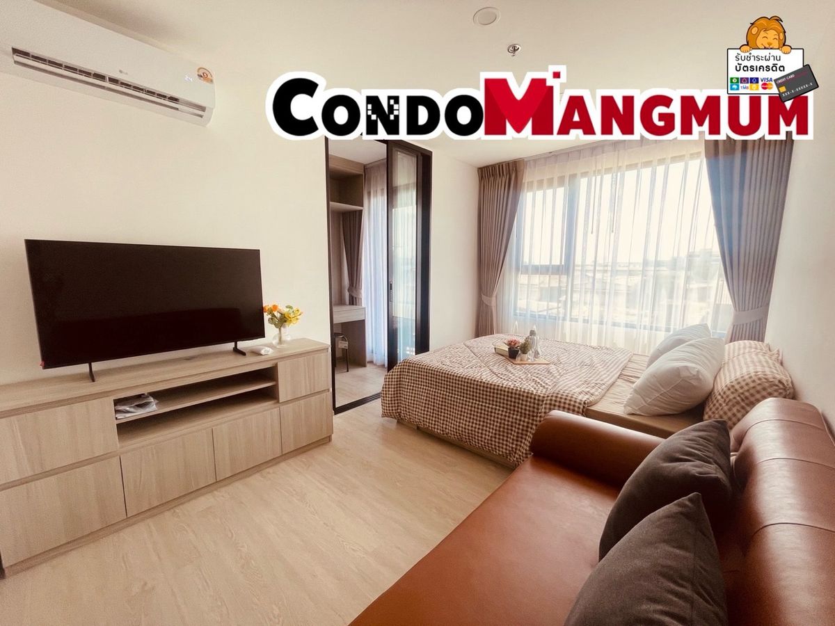 For RentCondoSamut Prakan,Samrong : ✨New room for rent, THE ORIGIN Sukhumvit - E22 STATION wire, complete electrical appliances, beautiful room, never lived in.