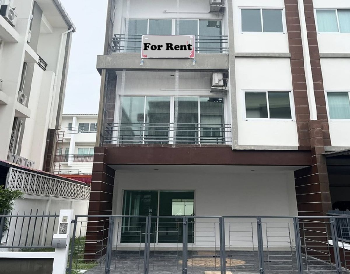 ให้เช่าโฮมออฟฟิศเลียบทางด่วนรามอินทรา : For Rent ให้เช่าทาวน์โฮม 3 ชั้น หลังมุม / โครงการ กานต์ศิริ รามอินทรา-นวลจันทร์ / ริมถนนซอยนวลจันทร์ / พื้นที่ใช้สอย 197 ตารางเมตร / แอร์ 5 เครื่อง / เหมาะเป็นสำนักงาน จดบริษัทได้