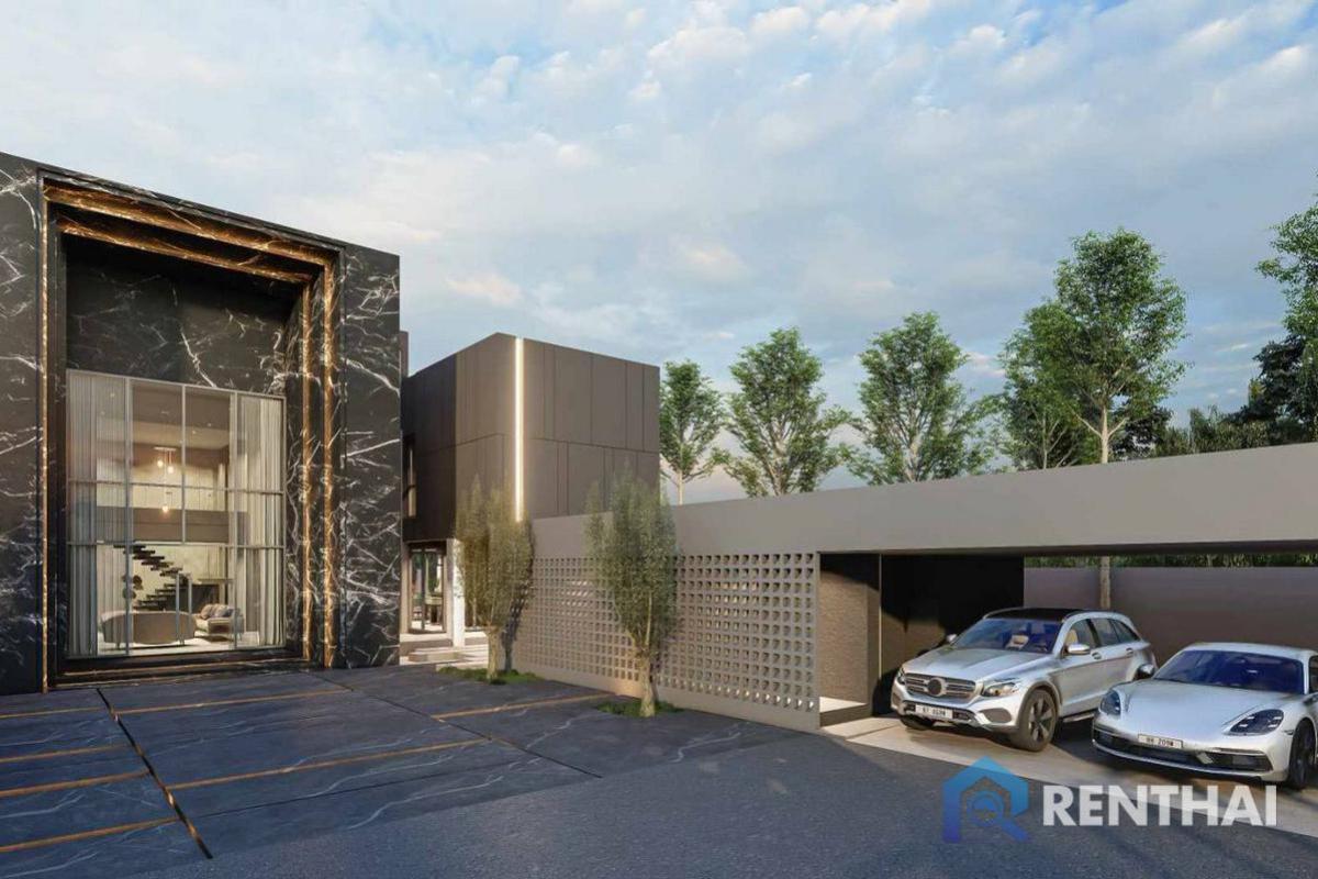 For SaleHousePattaya, Bangsaen, Chonburi : Presale modern Luxury Pool Villa