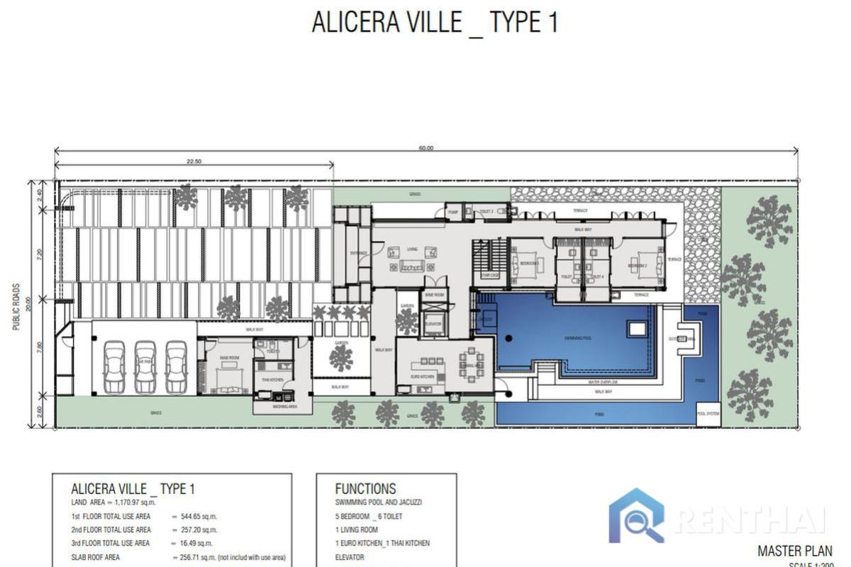 For SaleHousePattaya, Bangsaen, Chonburi : Presale modern Luxury Pool Villa