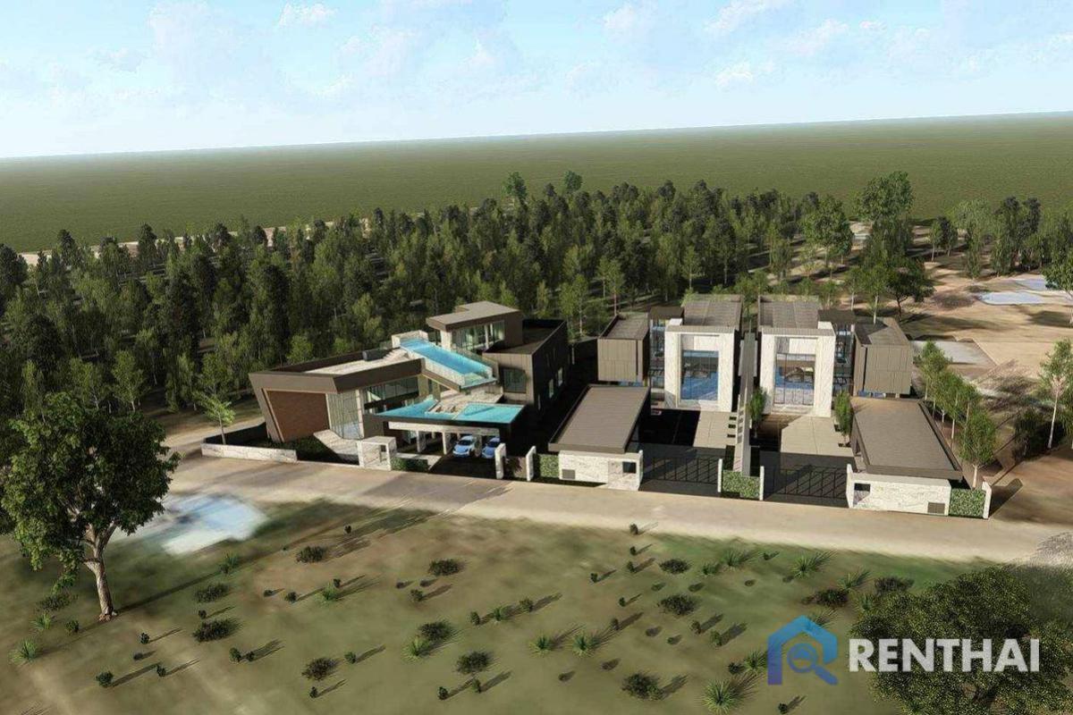 For SaleHousePattaya, Bangsaen, Chonburi : Presale modern Luxury Pool Villa