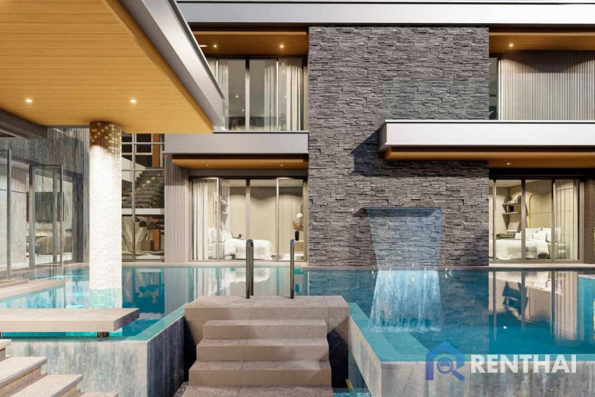 For SaleHousePattaya, Bangsaen, Chonburi : Presale modern Luxury Pool Villa