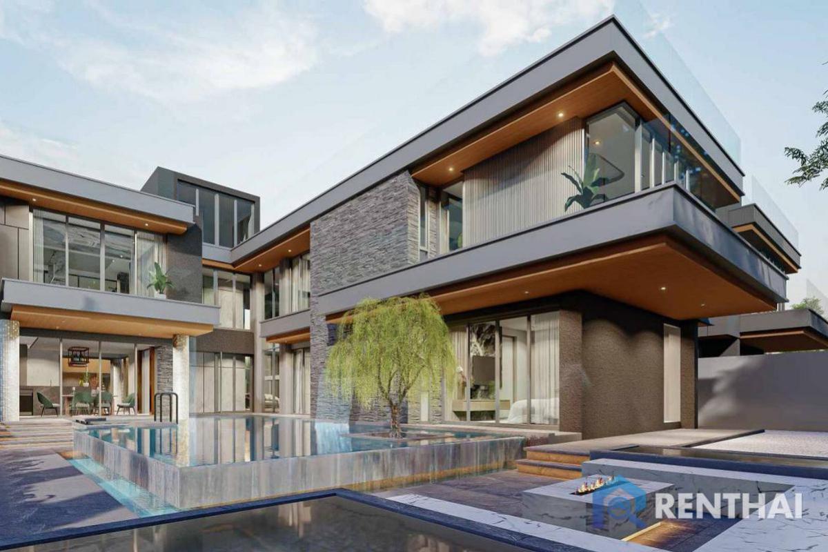 For SaleHousePattaya, Bangsaen, Chonburi : Presale modern Luxury Pool Villa