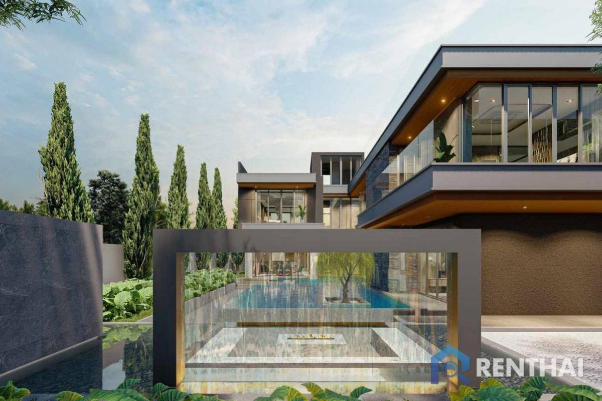 For SaleHousePattaya, Bangsaen, Chonburi : Presale modern Luxury Pool Villa