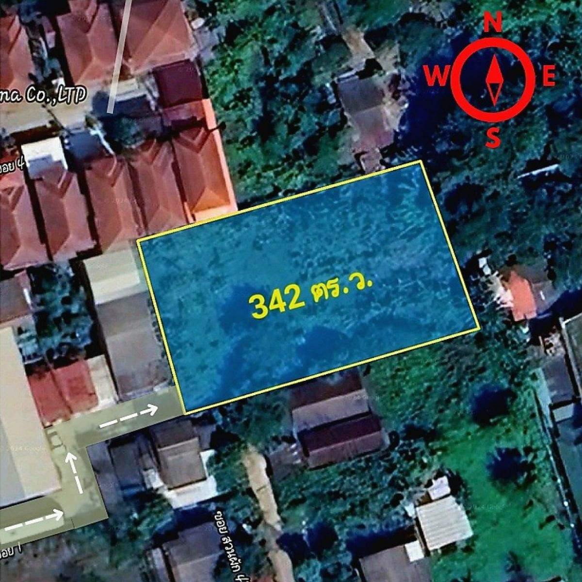 For SaleLandPinklao, Charansanitwong : Land for sale, 342 sq m, Soi Suan Phak 48, near Kanchanaphisek Road and Borommaratchachonnani Road.