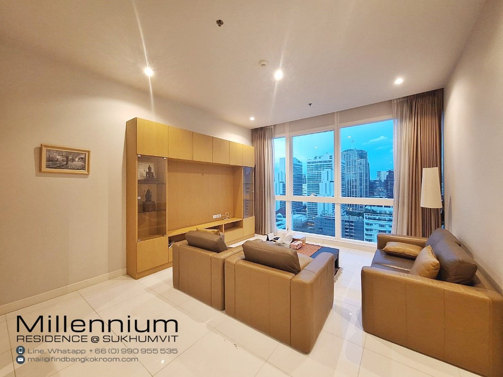 ขายคอนโดสุขุมวิท อโศก ทองหล่อ : ขายคอนโดหรู 90ตรม. Millennium Residence ตกแต่งพร้อมอยู่