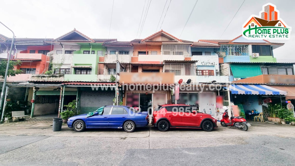 For SaleShop HousePathum Thani,Rangsit, Thammasat : Baan Pruksa 2 Project Rangsit-Khlong Paet, 3-story commercial building, located in front of the project, near Lotus Rangsit Khlong 7.