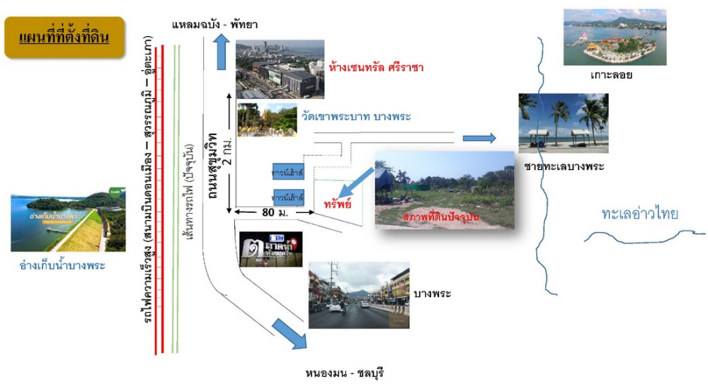 ขายที่ดินศรีราชา แหลมฉบัง บ้านบึง : สอบถามโทร : 081-911-5181 ขายด่วน!! ที่ดินเปล่าใกล้ทะเล ใกล้สุขุมวิท ศรีราชา-บางพระ ชลบุรี ใกล้หาดบางพระ ในเขต EEC