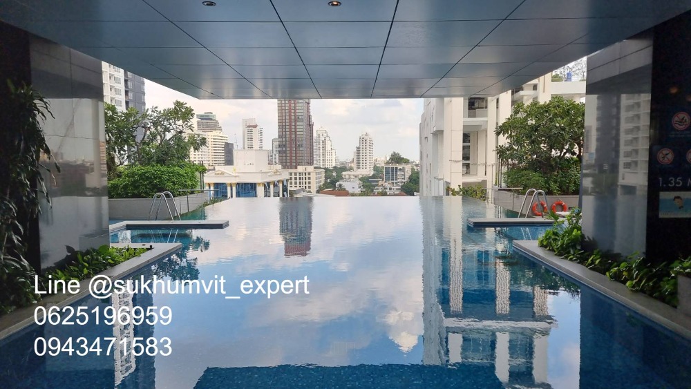 For RentCondoSukhumvit, Asoke, Thonglor : BTS Thonglor, luxury serviced apartment for rent, 1 bedroom, 1 bathroom, area 65 sq m., modern style.
