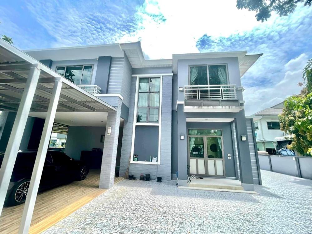 ให้เช่าบ้านลาดกระบัง สุวรรณภูมิ : 🌟ให้เช่าบ้านเดี่ยว เพอร์เฟค มาสเตอร์พีซ พระราม 9 2 ชั้น 3 ห้องนอน/ 4 ห้องน้ำ วิวทะเลสาป💥ค่าเช่า 90,000 บาท/ เดือน