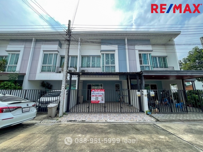 For SaleTownhomeNawamin, Ramindra : Townhome for sale, Bless ville project, Ramintra 117, location near the Pink Line BTS. (Bang Chan Station) travel 5 minutes, Ramindra Zone 117