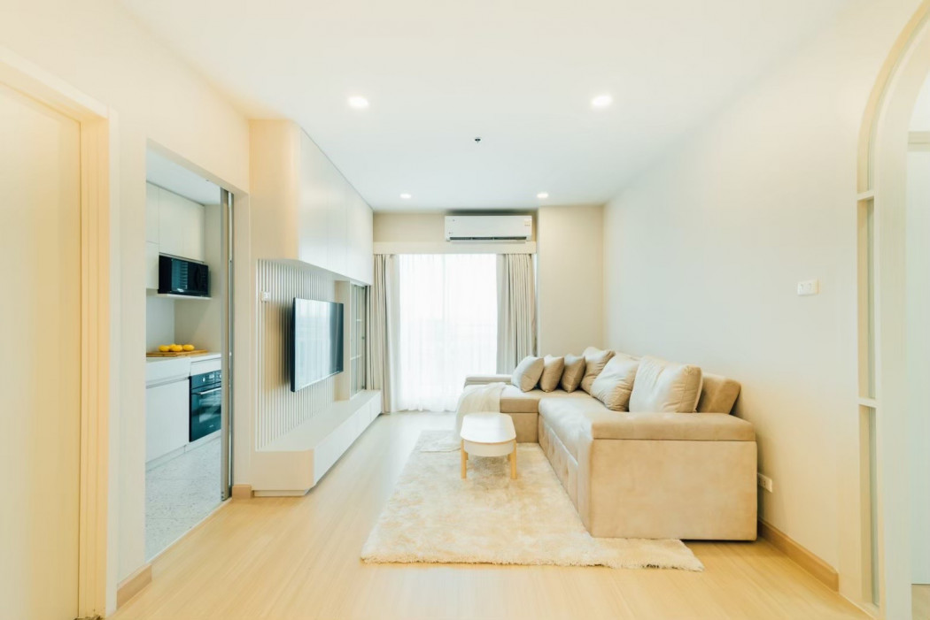 ขายคอนโดท่าพระ ตลาดพลู วุฒากาศ : ขายพร้อมผู้เช่า คอนโด 2 นอน วิวสระว่ายน้ำ Supalai Park สถานีตลาดพลู แต่งสไตล์ MUJI 83 ตรม ชั้น 7 ใกล้  The Mall ท่าพระ