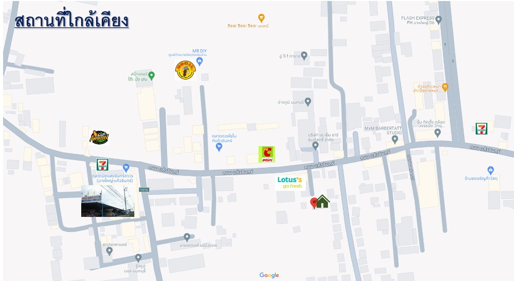 For SaleHouseNonthaburi, Bang Yai, Bangbuathong : Single house for sale Fully furnished, near the market, near Central Westgate, near the BTS, near the motorway.