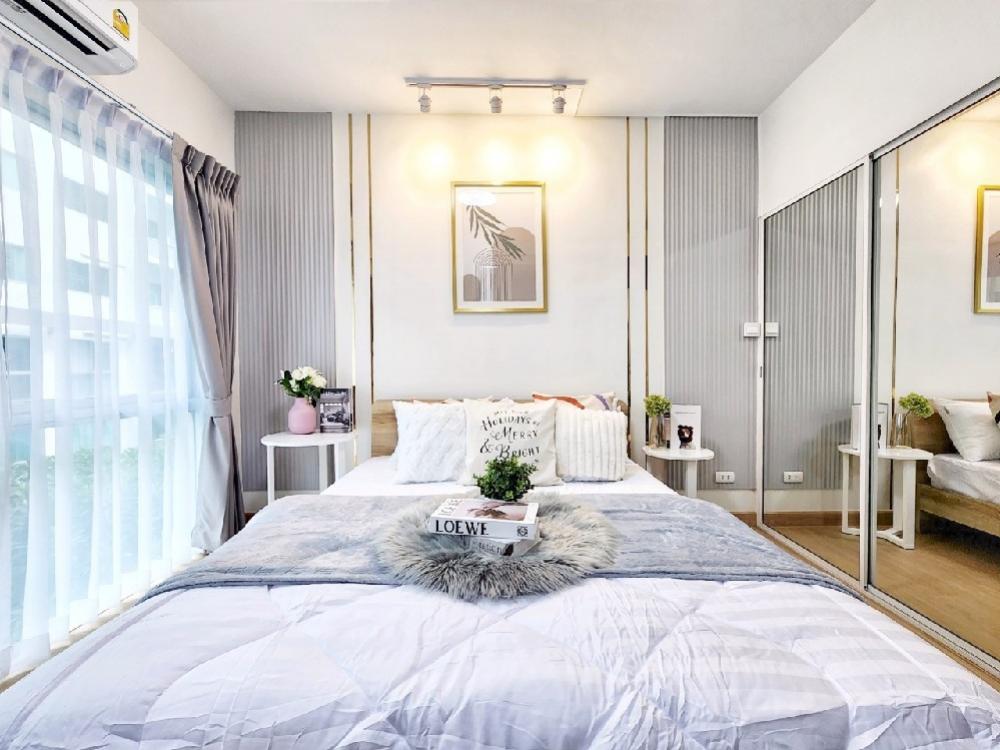 ขายคอนโดอ่อนนุช อุดมสุข : ห้องสวย วิวสระ กั้นห้องเหมือนอยู่รีสอร์ทกลางกรุงเลย 35 sqm aspace สุขุมวิท 77