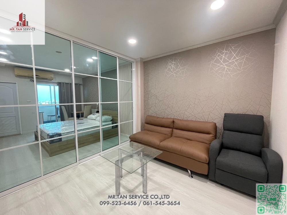 For RentCondoPattanakan, Srinakarin : Condo for rent, Supalai Park Srinakarin, every piece of new furniture. Ready to move in