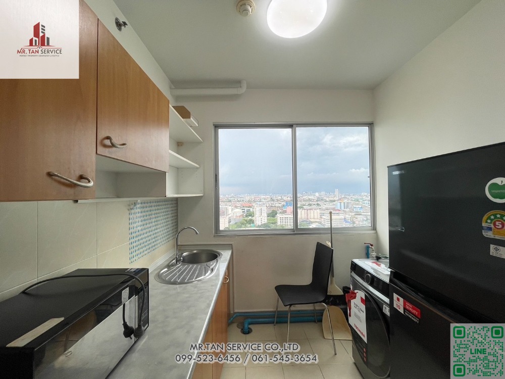 For RentCondoPattanakan, Srinakarin : Condo for rent, Supalai Park Srinakarin, every piece of new furniture. Ready to move in