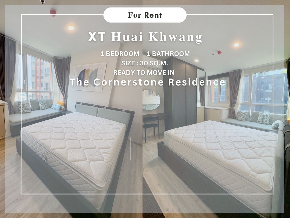 For RentCondo :  XT Huaikwang ห้องสวยมาก ราคาดี พร้อมเข้าอยู่ เดินทางสะดวกอยู่ใกล้ MRT ห้วยขวาง เพียง 100 เมตร (No.251041)