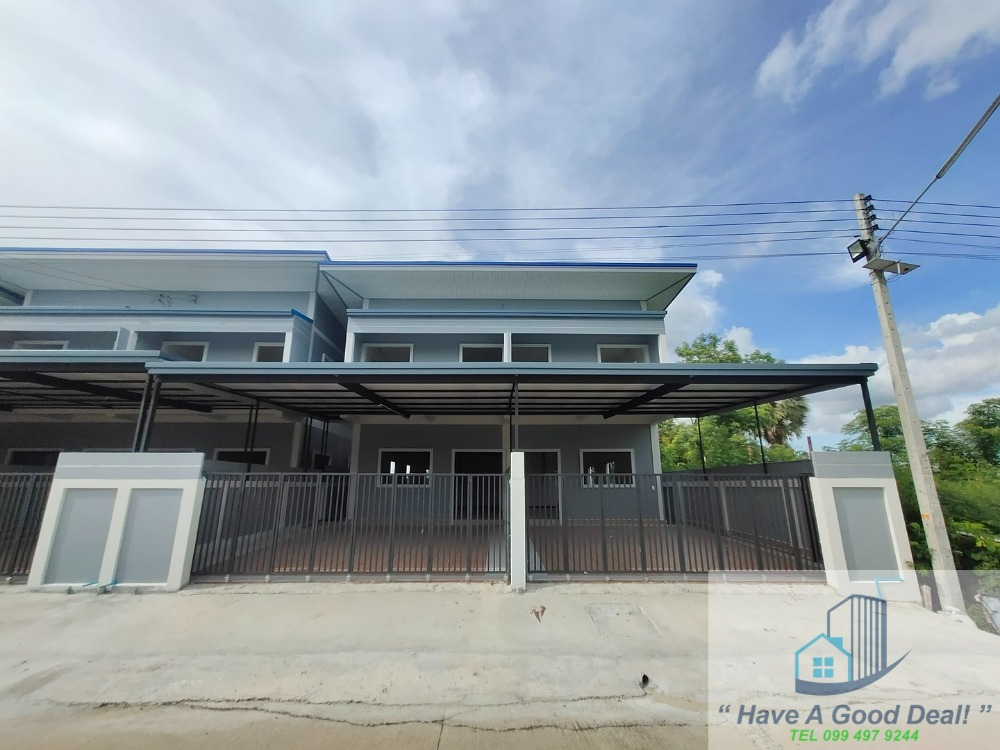 For SaleTownhomePathum Thani,Rangsit, Thammasat : (Newly built house) Townhouse, 2 floors, 34 sq m, Soi Khlong Ha Tawan Tok 73, Pathum Thani.