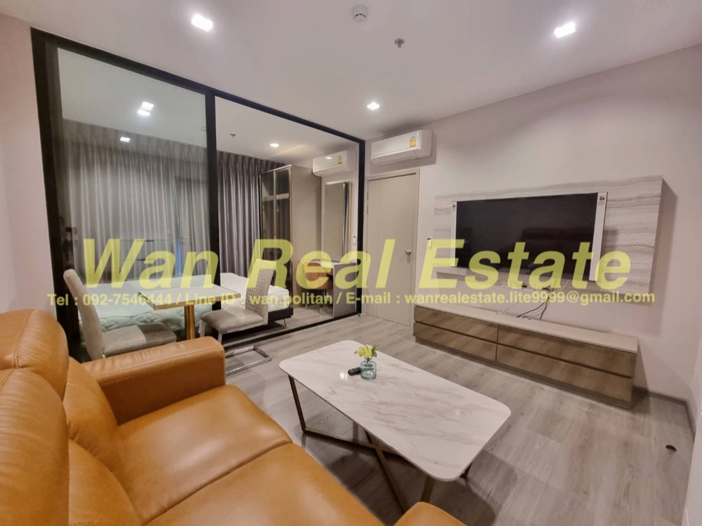 For RentCondoRattanathibet, Sanambinna : For rent, politan rive, 15th floor, size 31 sq m, river view, garden, beautifully decorated, complete, ready to move in.