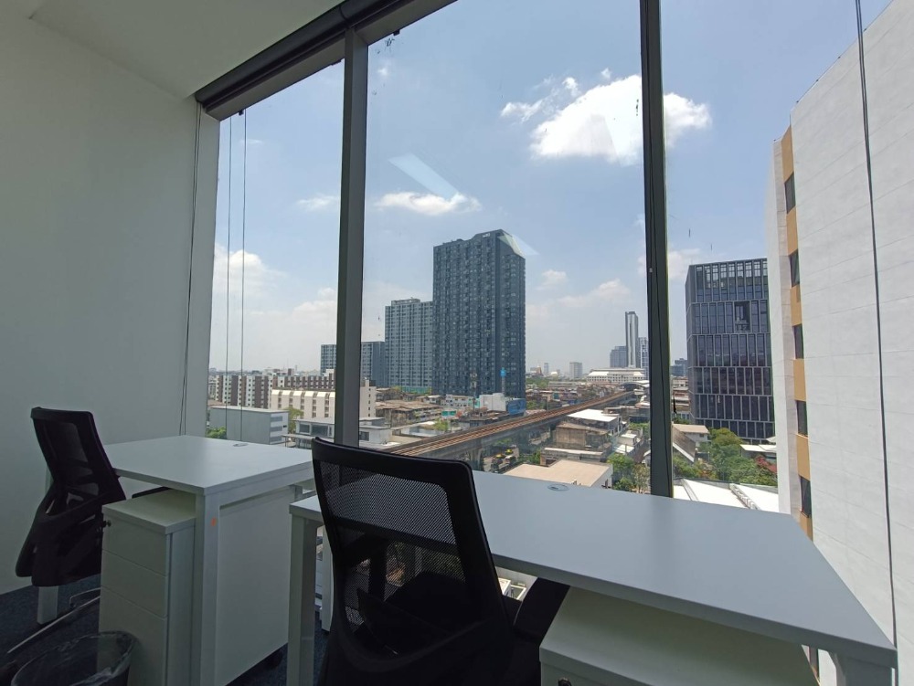 ให้เช่าสำนักงานอ่อนนุช อุดมสุข : เซอร์วิสออฟฟิศ พื้นที่สำนักงานให้เช่า อ่อนนุช บางจาก Serviced Office ตกแต่งสวย พร้อมเข้าอยู่ อาคาร สุขุมวิท ฮิลล์ ( Sukhumvit Hills Office Building ) 6 Workstations ราคาเช่า 43,590 บาท ใกล้รถไฟฟ้า BTSอ่อนนุช, BTSบางจาก