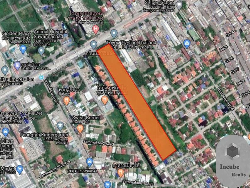 For SaleLandSeri Thai, Ramkhamhaeng Nida : Land For Sale in Saphan Sung, Bangkok Land size 15-2-30.0 rai