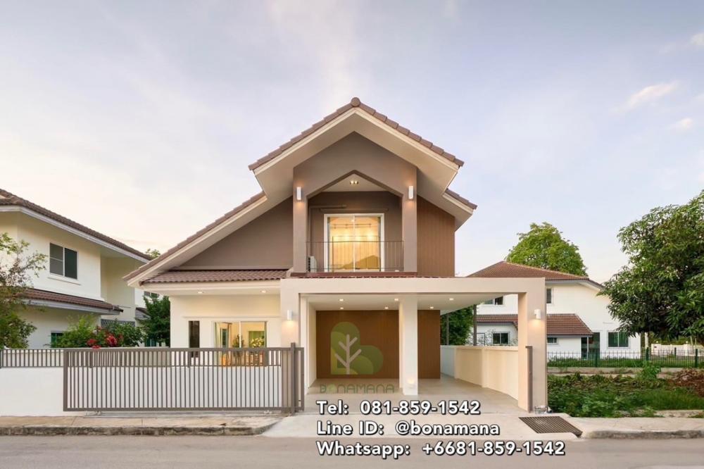 For SaleHouseChiang Mai : 2-story detached house for sale, beautiful, luxurious, brand new, fully furnished, Hang Dong, Chiang Mai.