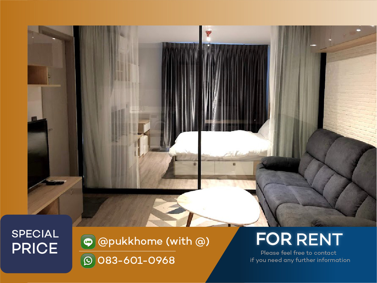 ให้เช่าคอนโดสุขุมวิท อโศก ทองหล่อ : RHYTHM EKKAMAI | 1 Bedroom 36 sq.m.  📞 Line : @pukkhome (with @)