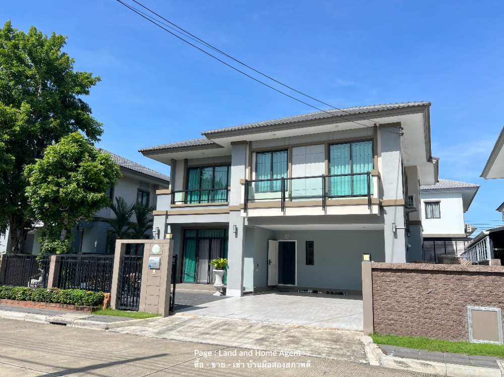 For SaleHouseChaengwatana, Muangthong : For sale Passorn Chaengwattana-Chaiyaphruek Beautiful house in new condition, ready to move in, good location, accessible from 2 ways, both on Chaiyaphruek Road and 345 Road.