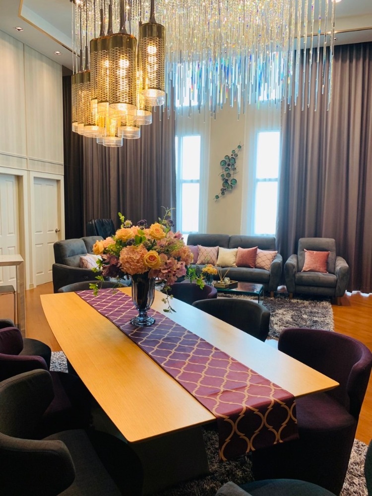 For SaleCondoRama9, Petchburi, RCA : Condo for Sale Belle Grand Rama 9, Penthouse 2 Bedroom 128 sqm including Maid Room, Fully Furnished Near MRT Rama 9, Thailand Cultural Centre, Ratchadaphisek : EL23S-050