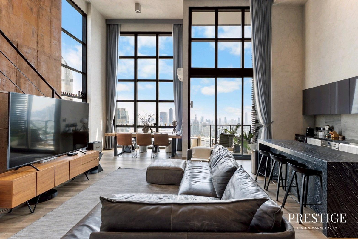 ให้เช่าคอนโดสุขุมวิท อโศก ทองหล่อ : 📌For RENT เช่า | The Lofts Asoke - 3BR Duplex (145 sqm) 195,000 THB