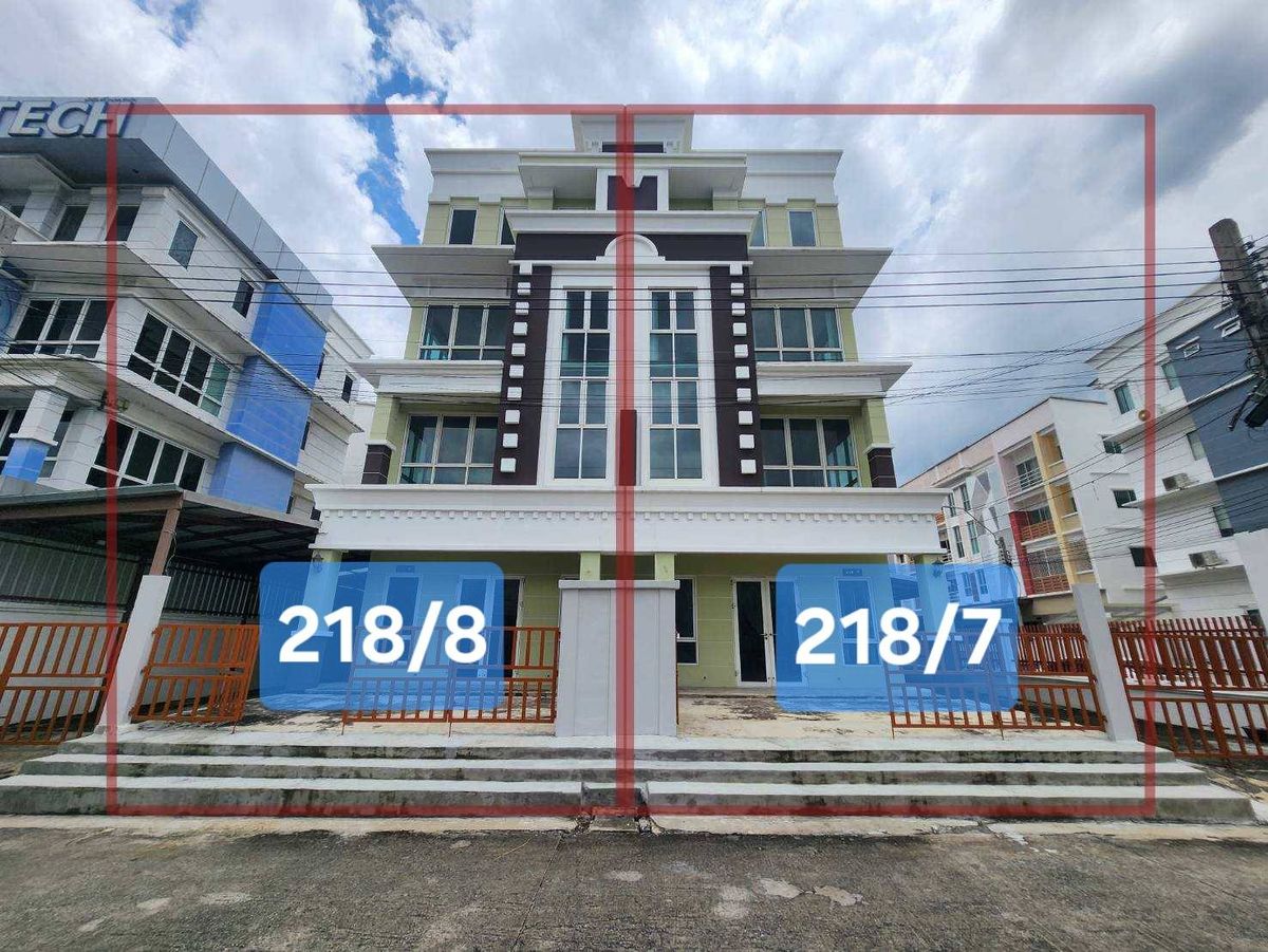 For SaleHome OfficeLadkrabang, Suwannaphum Airport : Arcadia Office @Home, Home office next to the motorway separate 2 units, land 48-98 sq.wa. 
