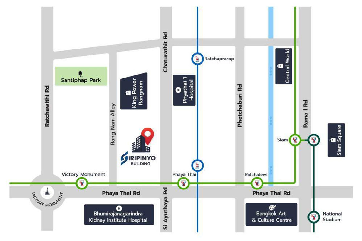 For RentOfficeRatchathewi,Phayathai : Office Space For RENT Siripinyo Bldg 201sqm Near BTS Phayathai Airport Link Phayathai Victory Monument MBK Siam Paragon Central World