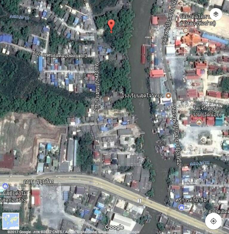 ขายที่ดินสมุทรปราการ สำโรง : ขายที่ดิน คลองด่าน บางบ่อ สมุทรปราการ เนื้อที่ 2-0-68 ไร่ 10.42 ลบ.