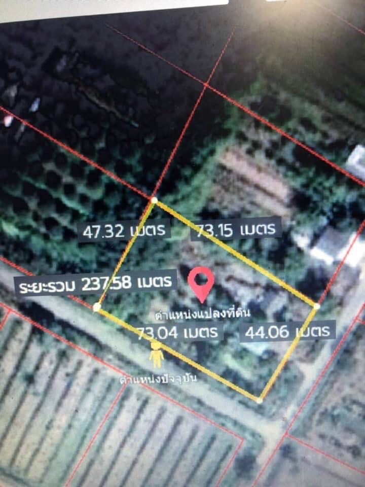 For SaleLandPathum Thani,Rangsit, Thammasat : Land for sale in Sam Khok, Soi Yu 6 Municipality, Pathum Thani.