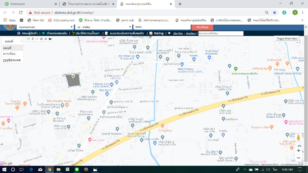 For SaleLandNawamin, Ramindra : Land for sale 3-2-65.6 rai, Sai Mai, Soi Sukhapiban 5, Soi 43, near Or Ngoen Market.