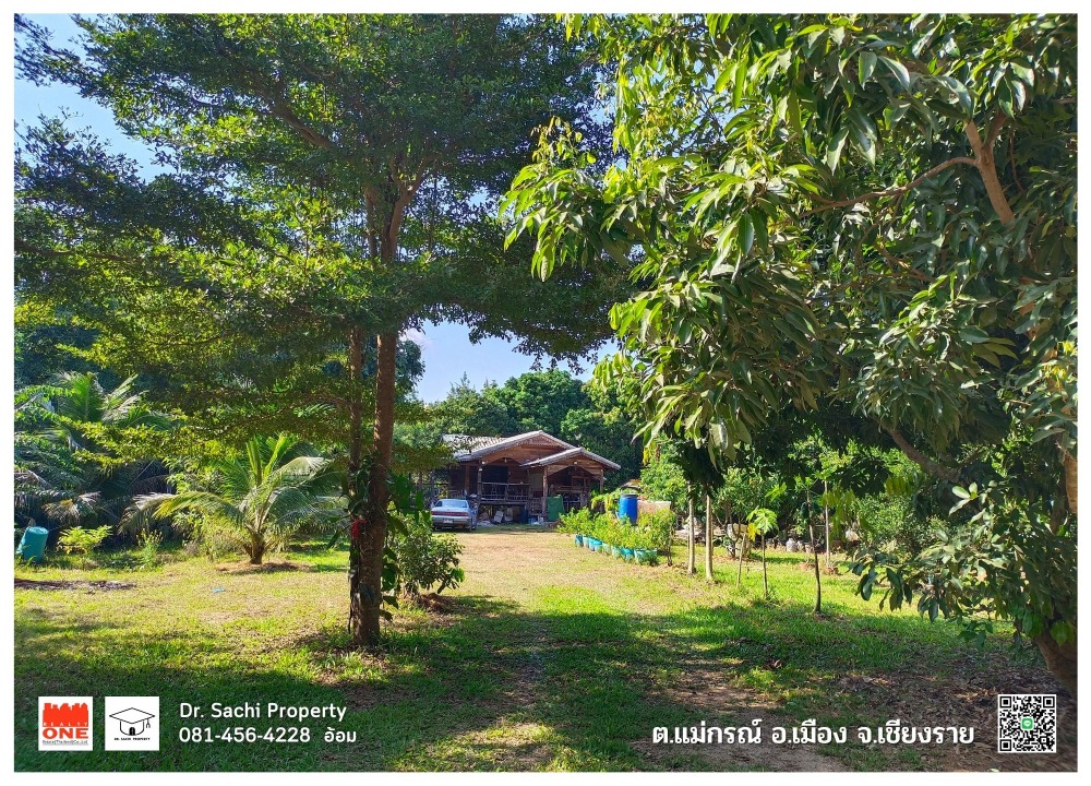 For SaleLandChiang Rai : Land for sale, 1-1-88.7 rai, near Singha Park, with fruit orchard, Mae Korn Subdistrict, Mueang District, Chiang Rai Province.