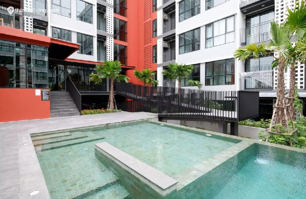 For RentCondoSamut Prakan,Samrong : For rent: The Cube Loft Srinakarin-Theparak, beautiful room, morning sun, fully furnished, ready to move in.