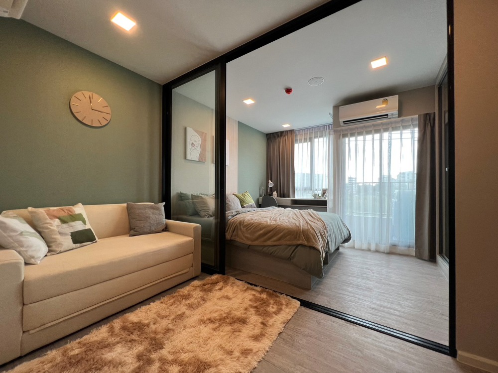 ให้เช่าคอนโดปทุมธานี รังสิต ธรรมศาสตร์ : ให้เช่า คอนโด เคฟ เอวา 1 BEDROOM 9,500 บ/ด ตึก D ชั้น 4 ห้อง ขนาด 25.12 ตรม เฟอร์ครบ พร้อมอยู่