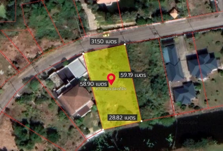 For SaleLandPathum Thani,Rangsit, Thammasat : Empty land in Vista golf course, area 446 square meters.