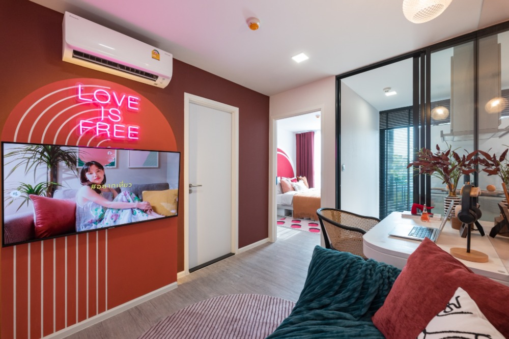For SaleCondoBangna, Bearing, Lasalle : Big room, fully decorated, fully furnished* ATMOZ TROPICANA BANGNA #Get back up to half a million, low installments 6,900 baht/mo.* #Very comfortable installments