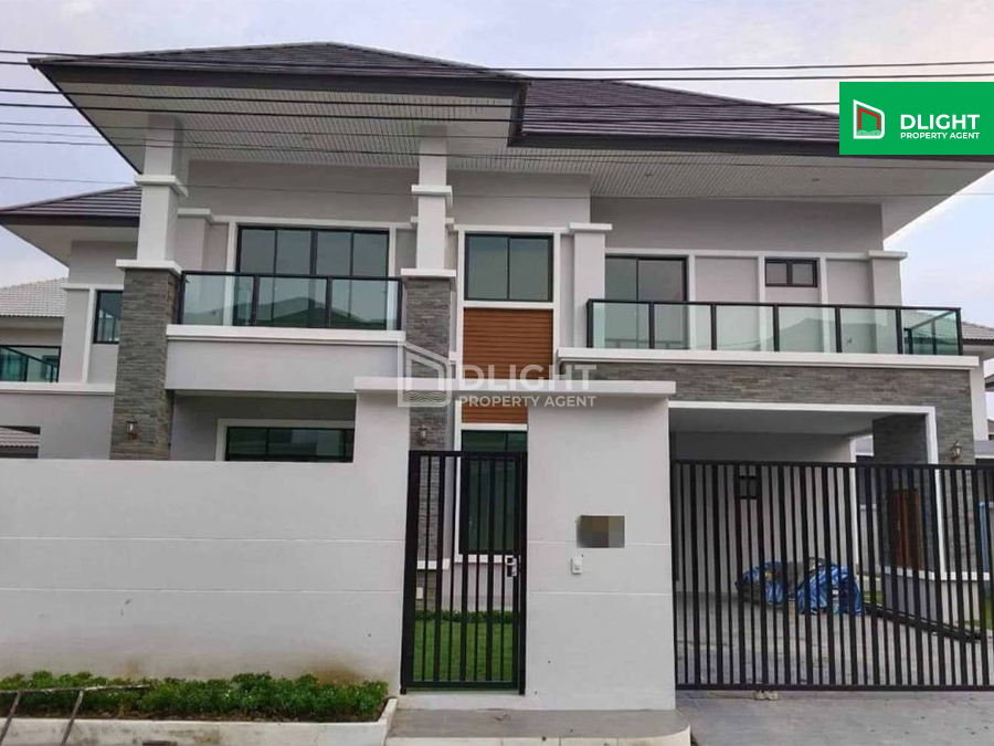For SaleHouseBang kae, Phetkasem : New detached house, red plate The Elegant Village, Phetkasem 81, area 107.2 sq m., 320 sq m., 4 bedrooms, 4 bathrooms, price 8.49 million baht.