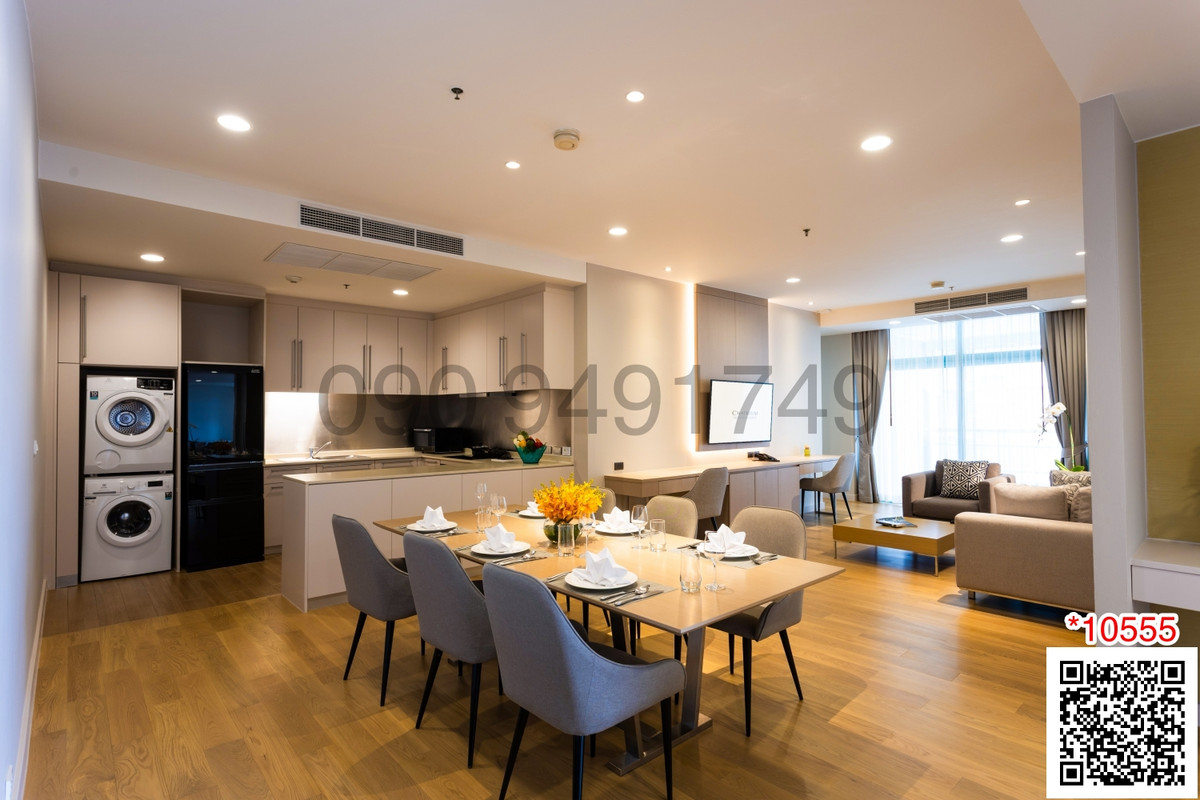 ให้เช่าคอนโดสาทร นราธิวาส : เช่า Chatrium Residence Riverside Bangkok ขนาด 200 ตรม. 3 ห้องนอน ใกล้ เอเชียทีค