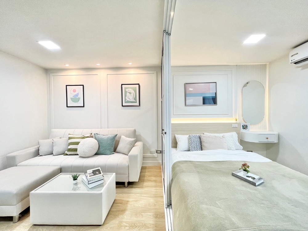 ขายคอนโดบางนา แบริ่ง ลาซาล : ห้องมินิมอล มูจิ buidin สวยมาก