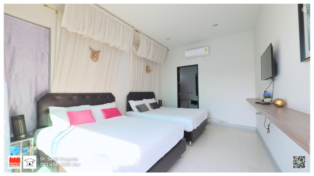For SaleHotel&Apartment BusinessCha-am Phetchaburi : Pool villa for sale in Cha-am, 4 bedrooms, 3 bathrooms, fully furnished, area 131 sq wa., near Cha-am beach 3 km.