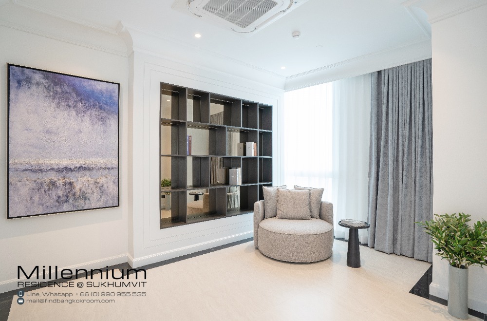 For RentCondoSukhumvit, Asoke, Thonglor : 4 Bedroom Penthouse At Millennium Residence Asok City View For Rent