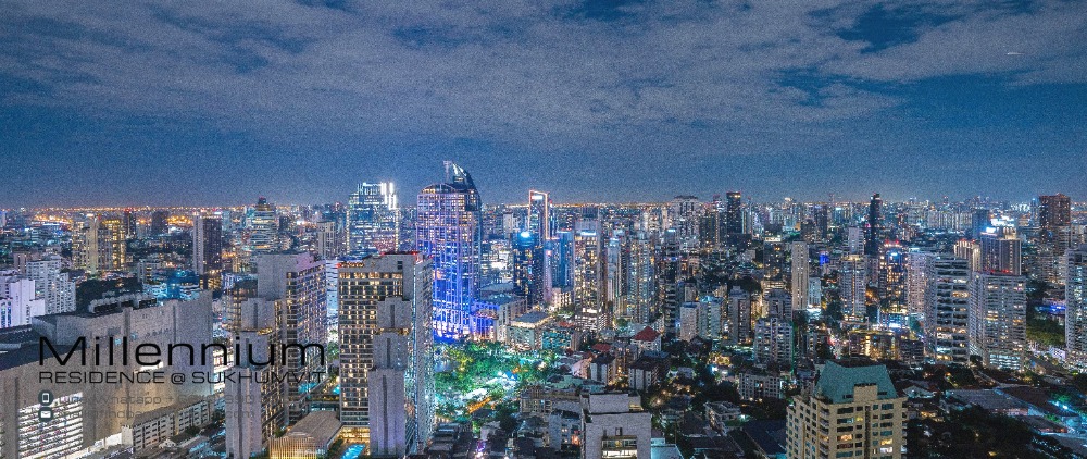 For RentCondoSukhumvit, Asoke, Thonglor : 4 Bedroom Penthouse At Millennium Residence Asok City View For Rent