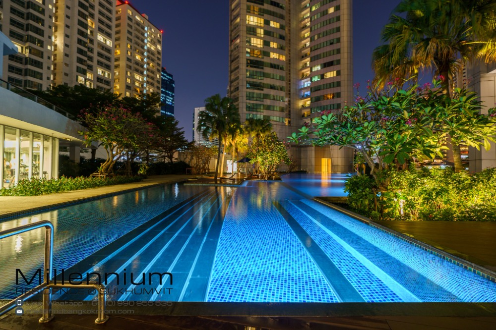 For RentCondoSukhumvit, Asoke, Thonglor : 4 Bedroom Penthouse At Millennium Residence Asok City View For Rent