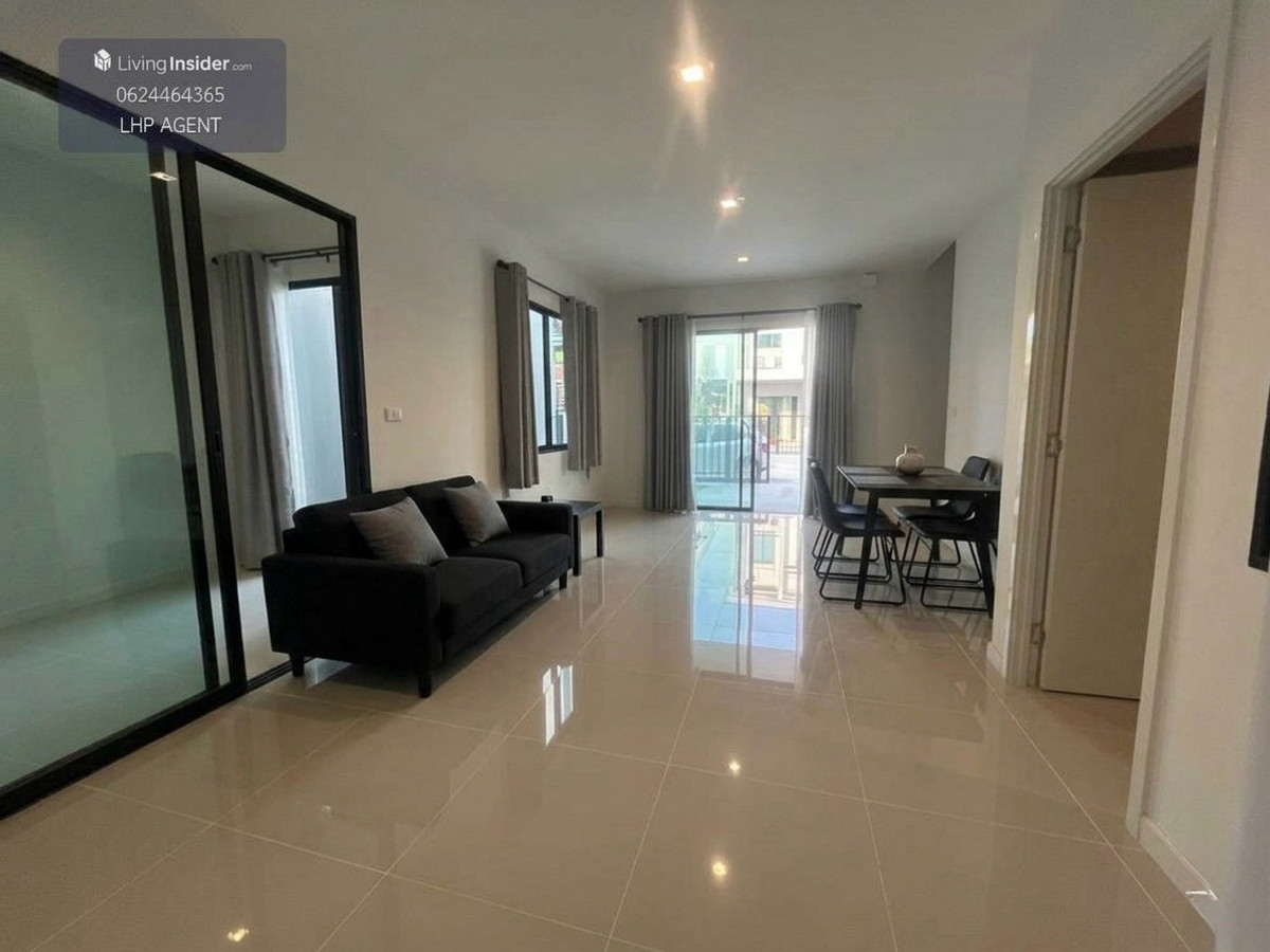 For RentTownhomeNawamin, Ramindra : Project for rent: Sena Village, Ramintra Km. 9, has 4 air conditioners, complete furniture and electrical appliances.