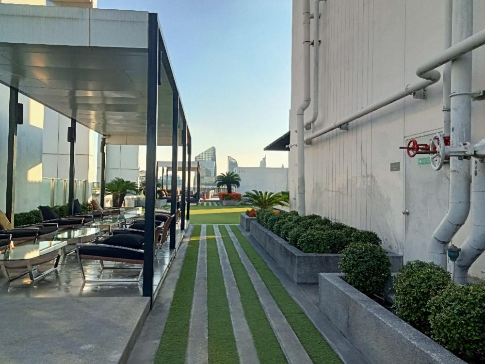 ขายคอนโดพระราม 9 เพชรบุรีตัดใหม่ RCA : Condolette Midst Rama9 For Sale 21.99 sq m., 9th floor, beautiful, luxurious, with furniture, balcony, unblock view